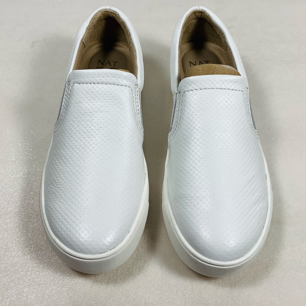 NIB Naturalizer Women’s Marianne Slip On Leather Sneaker in White Size 5.5M - Picture 6 of 13